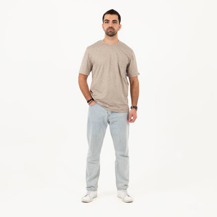 Taupe Heather | T-shirt Unisex Self - Rib - T-shirt Unisex Self - Rib - Jobedu Jordan