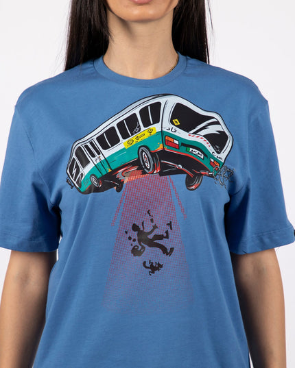 UFO Bus | Basic Cut T-shirt - Graphic T-Shirt - Unisex - Jobedu Jordan