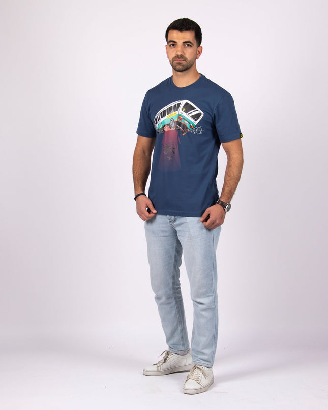 UFO Bus | Basic Cut T-shirt - Graphic T-Shirt - Unisex - Jobedu Jordan