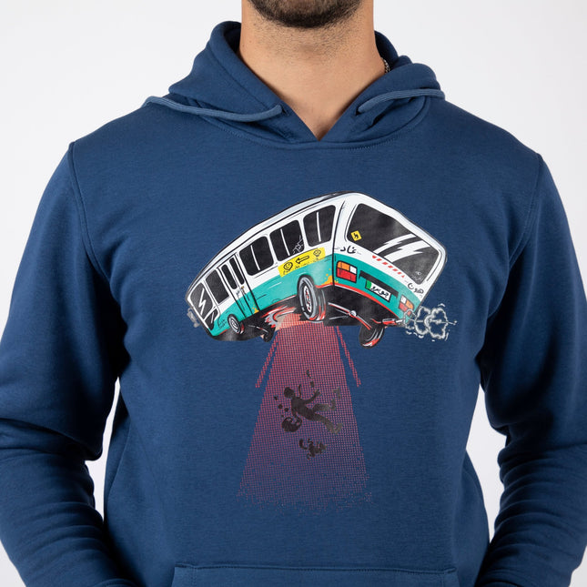 Ufo Bus | Unisex Adult Hoodie - Graphic Hoodie - Unisex - Jobedu Jordan