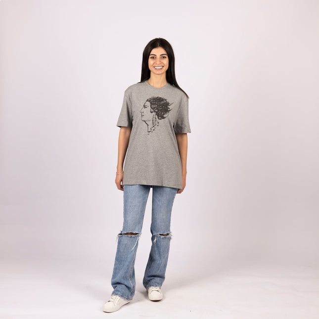 Um Kalthoum | Basic Cut T-shirt - Graphic T-Shirt - Unisex - Jobedu Jordan