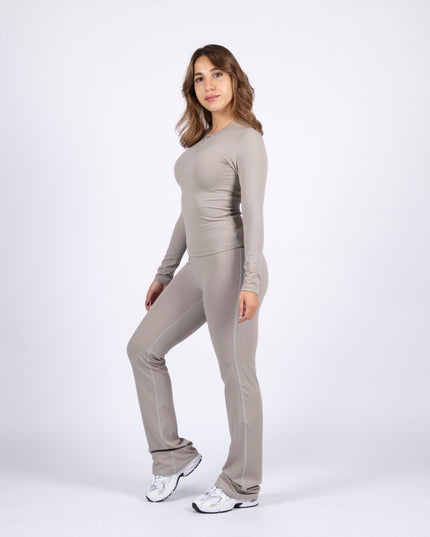 Warm Clay | Women's Soft Knit Long Sleeve Tshirt - Women's Soft Knit Long Sleeve Tshirt - Jobedu Jordan