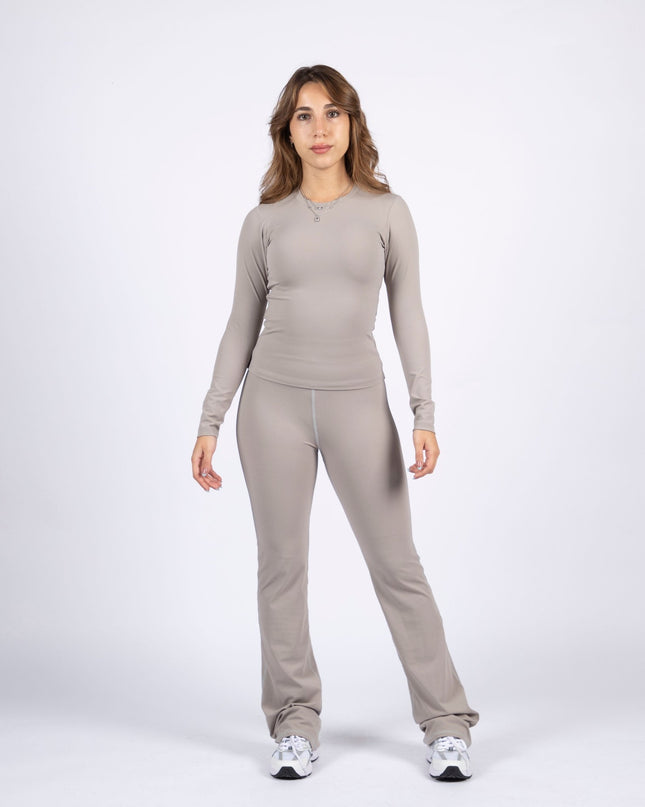 Warm Clay | Women's Soft Knit Long Sleeve Tshirt - Women's Soft Knit Long Sleeve Tshirt - Jobedu Jordan