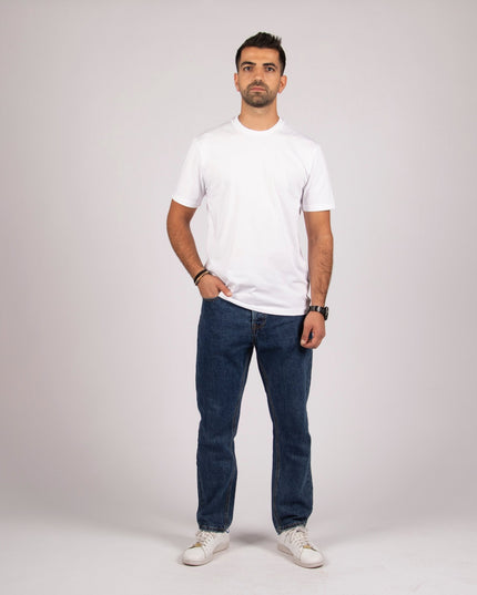 White | Premium Super Basic Cut T-Shirt - SuperBasic Premium Cut T-Shirt - Unisex - Jobedu Jordan