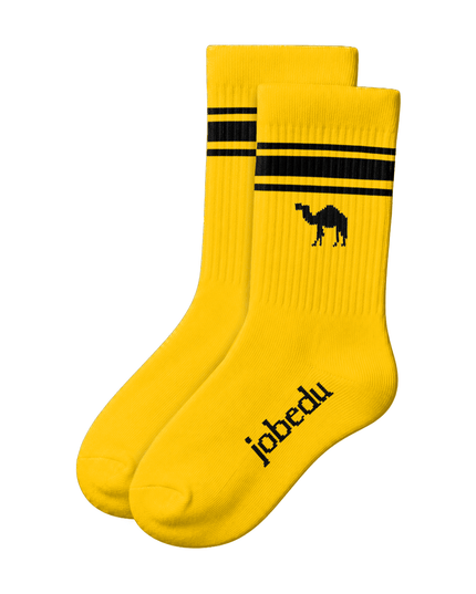 Yellow Socks Stripes | Regular - Socks - Jobedu Jordan