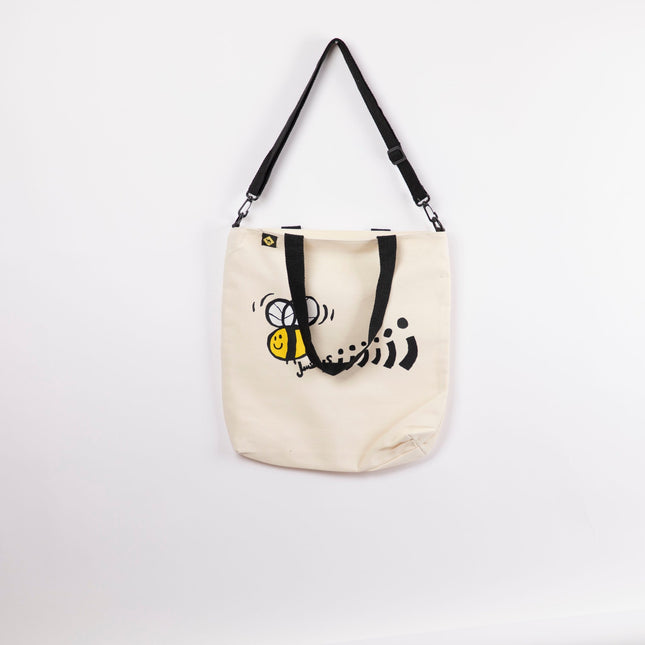 Zay El 3asal | Off White Totebag Hanged - Accessories - OffWhite Totebag Hanged - Jobedu Jordan