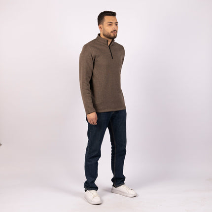 29 Carob | Adult Quarter Zip Sweater - Adult Quarter Zip Sweater - Jobedu Jordan