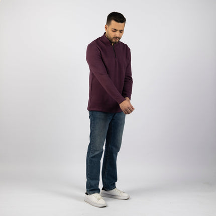 68 Sangaria Purple | Adult Quarter Zip Sweater - Adult Quarter Zip Sweater - Jobedu Jordan