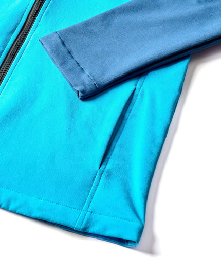 Aqua Blue - Navy Blue | Adult Hooded Winterproof Jacket - Jackets - Jobedu Jordan