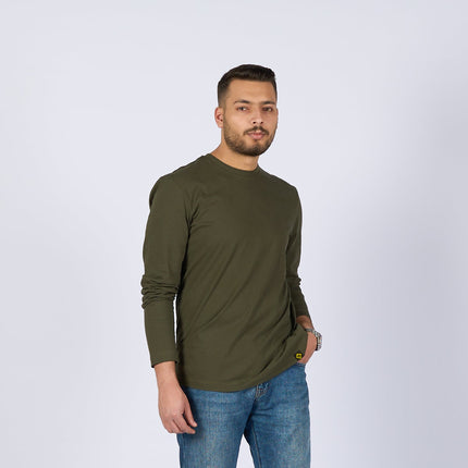 Army Green | Basic Adult Longsleeve Tshirt - Basic Adult Longsleeve Tshirt - Jobedu Jordan
