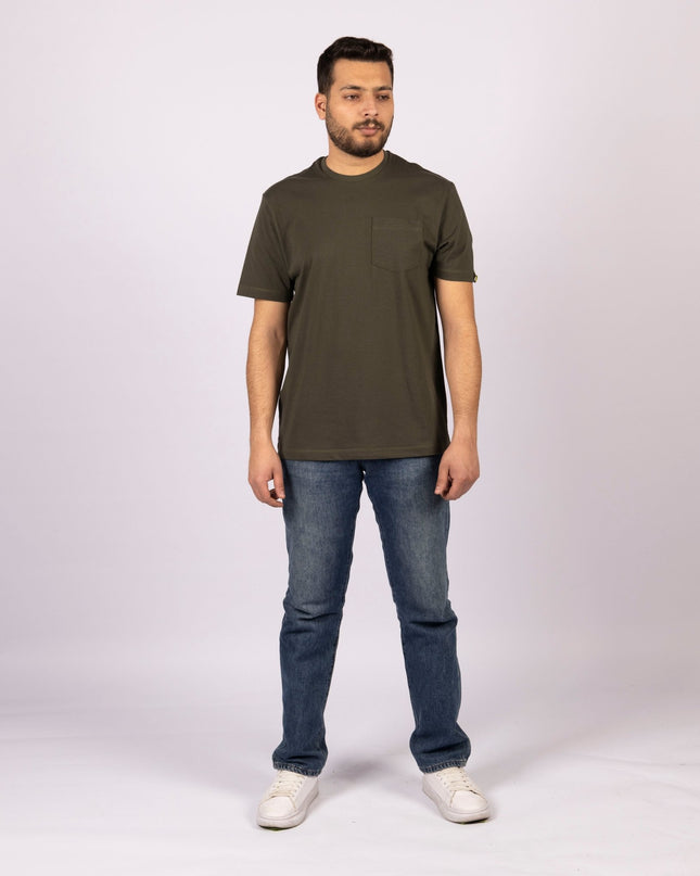 Army Green | Pocket Adult Tshirt - Basic Pocket Adult Tshirt - Jobedu Jordan