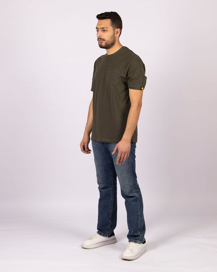 Army Green | Pocket Adult Tshirt - Basic Pocket Adult Tshirt - Jobedu Jordan
