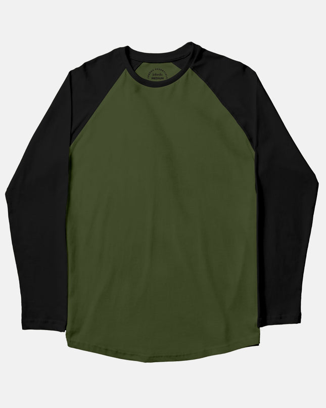 Basic-Army Green | Unisex Baseball T-shirt - Basic Baseball T-Shirt - Unisex - Jobedu Jordan