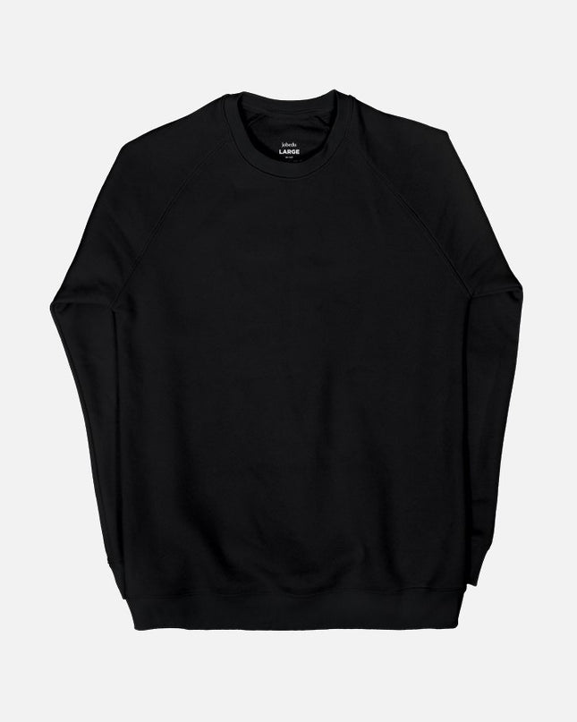 Basic - Black | Unisex Adult Light Tracksuit Sweatshirt - Basic - Unisex Light Tracksuit Sweatshirt - Jobedu Jordan
