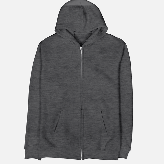 Basic - Charcoal Sky| Unisex Adult Zipup - Basic Zipup - Unisex - Jobedu Jordan