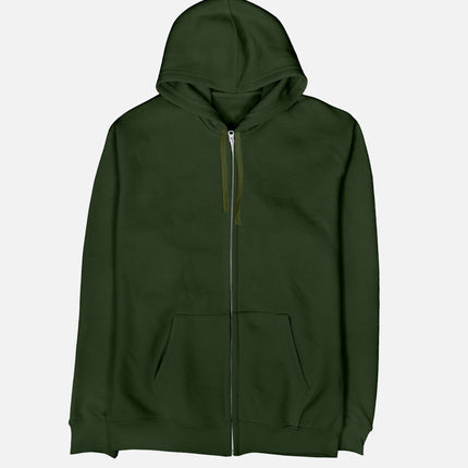 Basic - Forest Green | Unisex Adult Zipup - Basic Zipup - Unisex - Jobedu Jordan