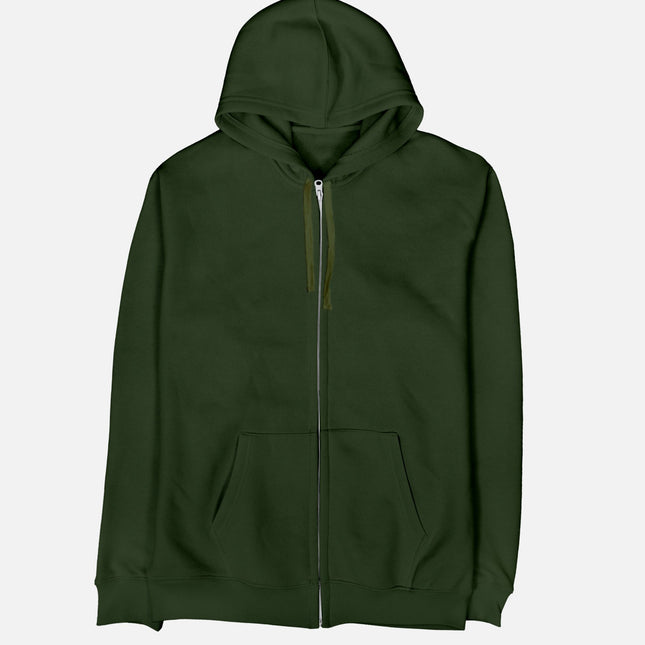 Basic - Forest Green | Unisex Adult Zipup - Basic Zipup - Unisex - Jobedu Jordan