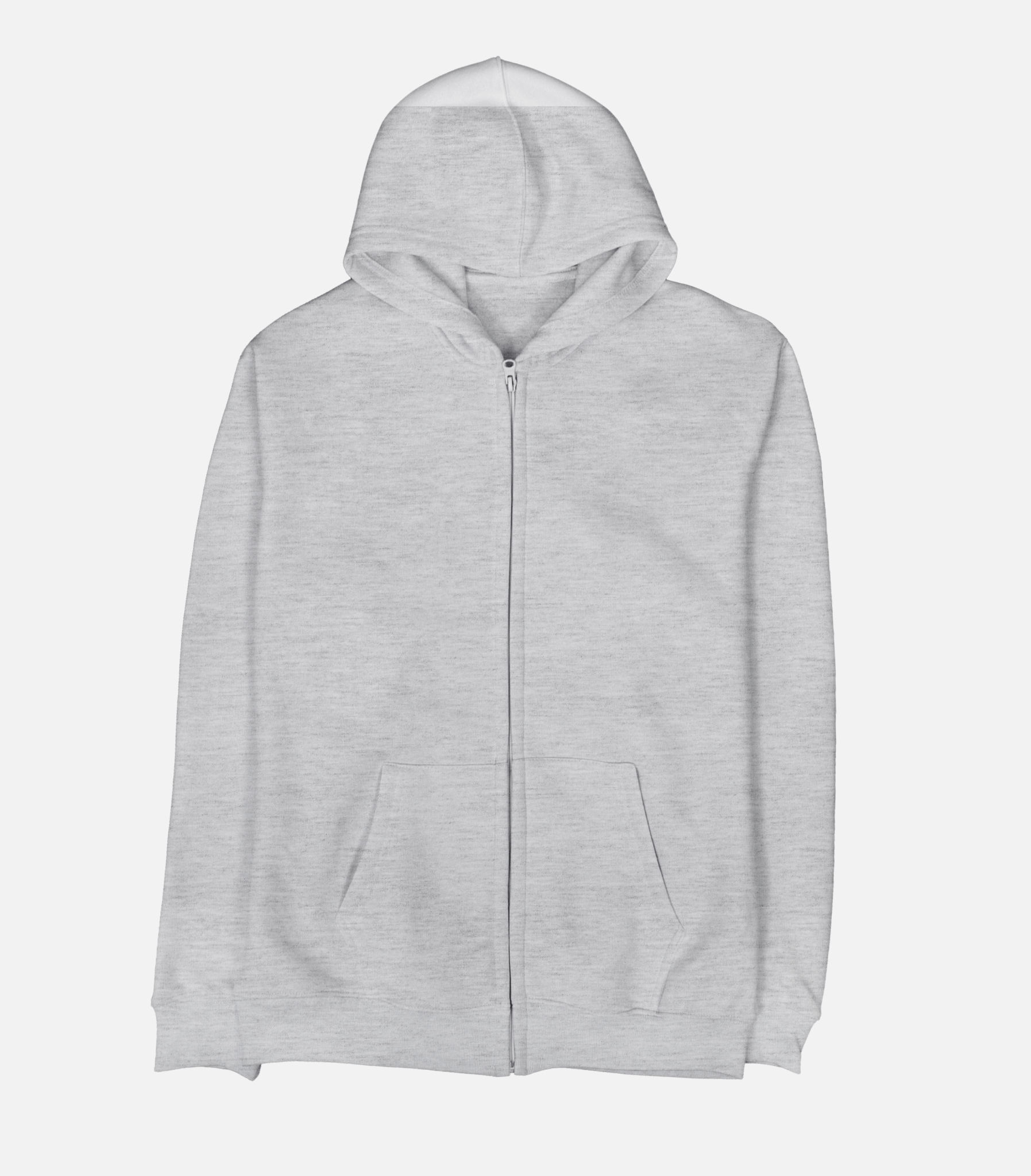 Basic - Light Grey Melange | Unisex Adult Zipup Basic - Light Grey Melange | Unisex Adult Zipup