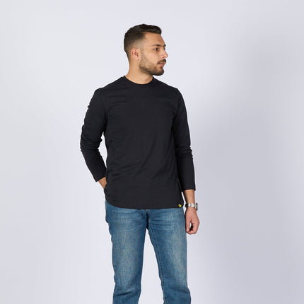 Black | Basic Adult Longsleeve Tshirt - Basic Adult Longsleeve Tshirt - Jobedu Jordan
