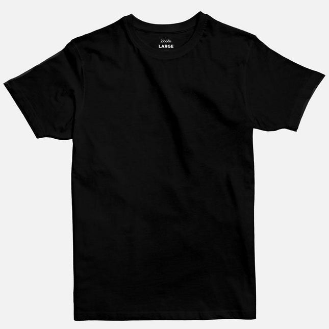 Black | Basic Cut T-shirt - Basic T-Shirt - Unisex - Jobedu Jordan