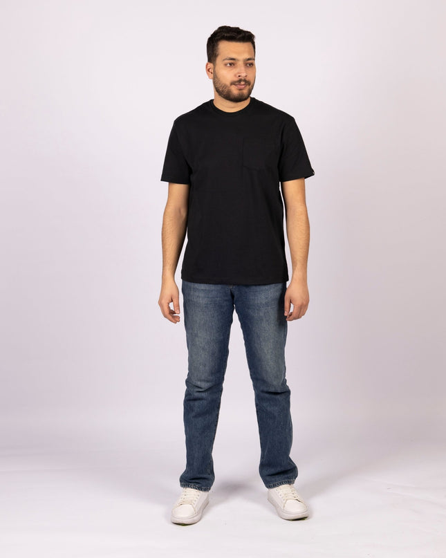 Black | Pocket Adult Tshirt - Basic Pocket Adult Tshirt - Jobedu Jordan