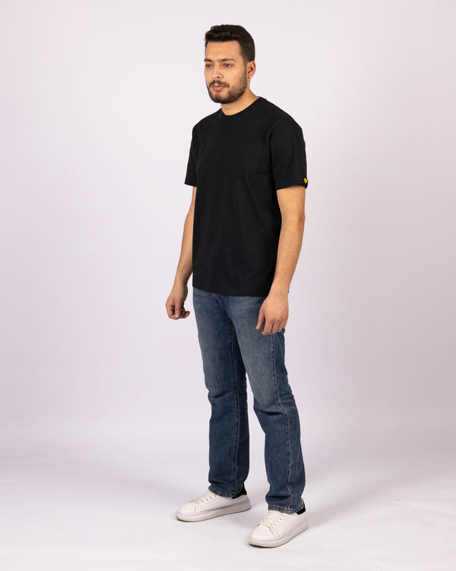 Black | Pocket Adult Tshirt - Basic Pocket Adult Tshirt - Jobedu Jordan