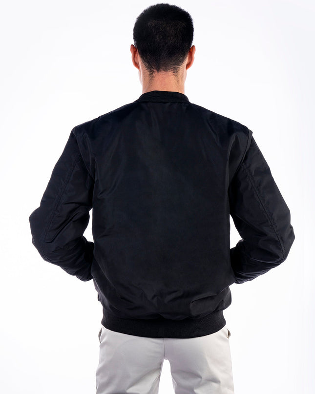 Black| Unisex Bomber Jacket - Unisex Bomber Jacket - Jobedu Jordan