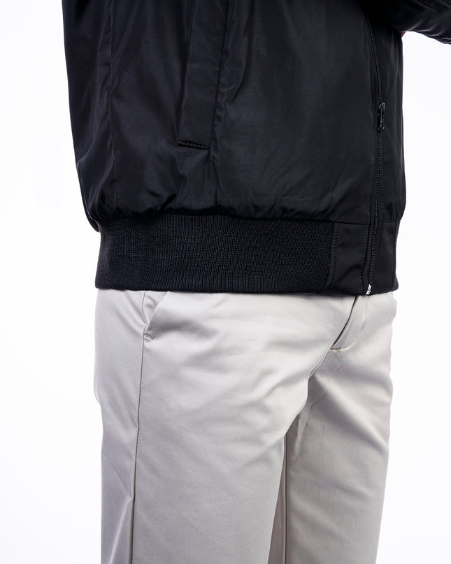 Black| Unisex Bomber Jacket - Unisex Bomber Jacket - Jobedu Jordan