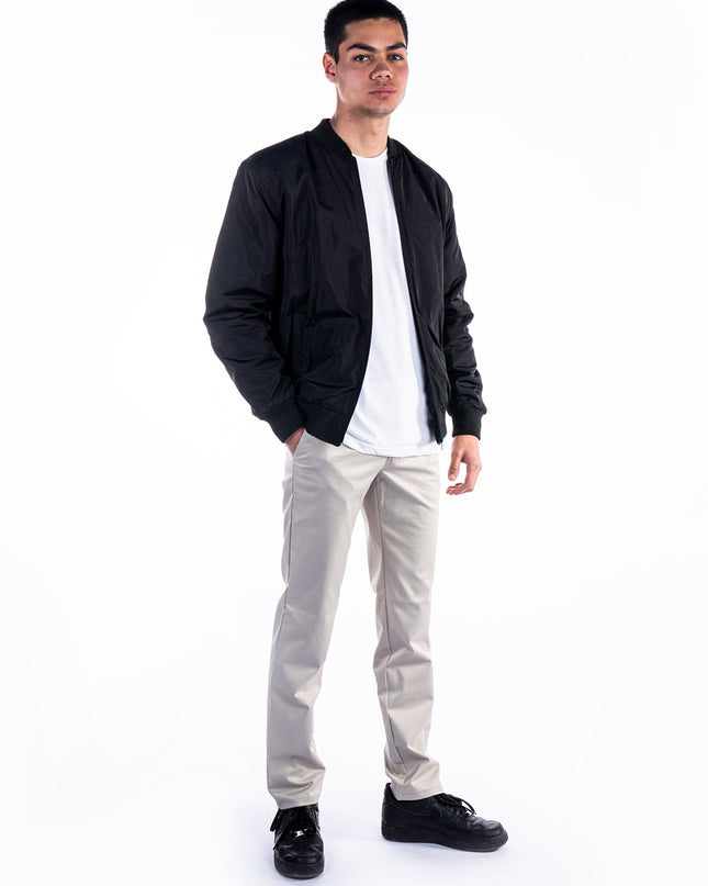 Black| Unisex Bomber Jacket - Unisex Bomber Jacket - Jobedu Jordan