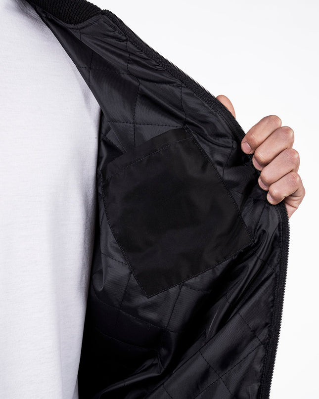 Black| Unisex Bomber Jacket - Unisex Bomber Jacket - Jobedu Jordan