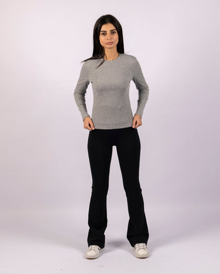 Black | Women Flare Leggings - Women Flare Leggings - Jobedu Jordan