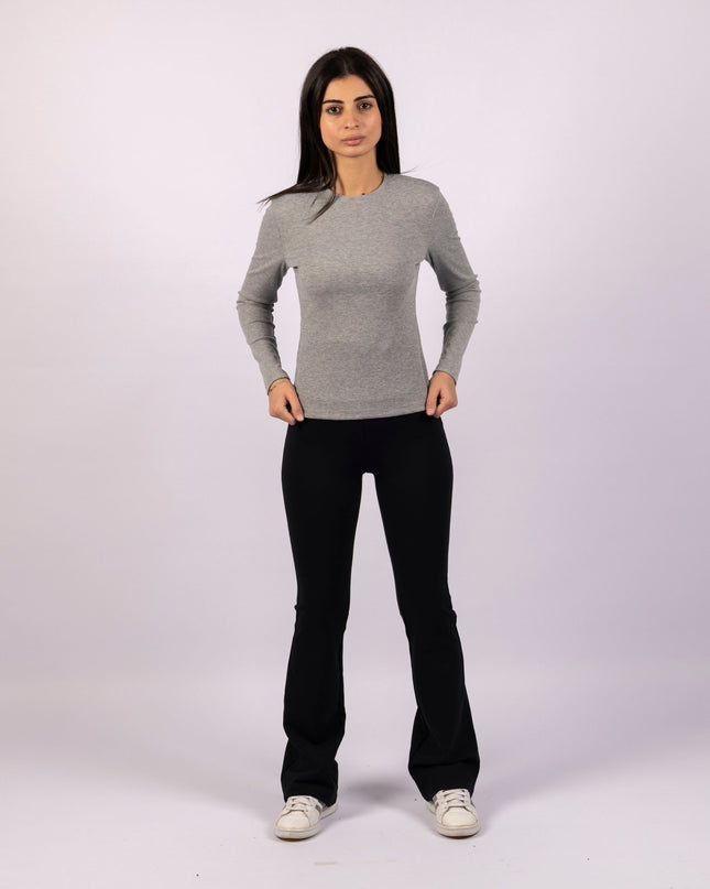 Black | Women Flare Leggings - Women Flare Leggings - Jobedu Jordan