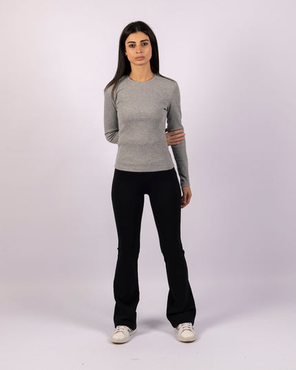 Black | Women Flare Leggings - Women Flare Leggings - Jobedu Jordan