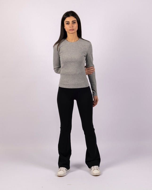 Black | Women Flare Leggings - Women Flare Leggings - Jobedu Jordan