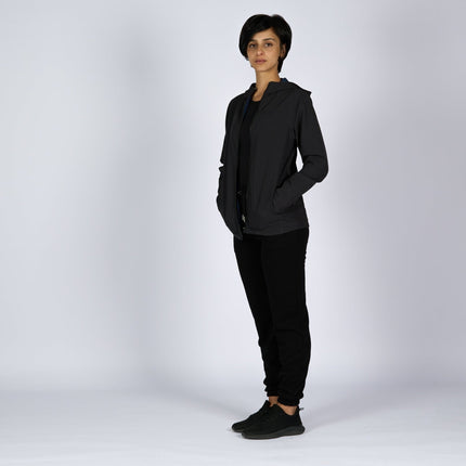Black | Women Hooded Winterproof Jacket - Women's Jackets - Jobedu Jordan