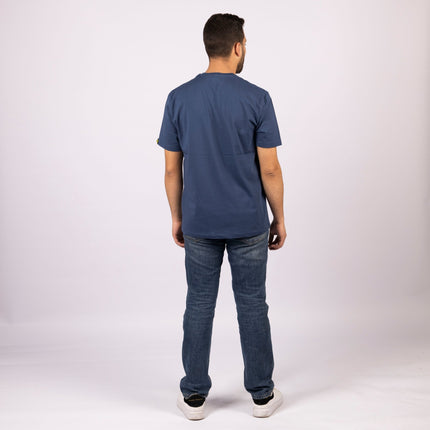 Burnt Navy Blue | Pocket Adult Tshirt - Basic Pocket Adult Tshirt - Jobedu Jordan
