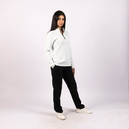 Celadon | Women Quarter Zip Sweater - Women Quarter Zip Sweater - Jobedu Jordan