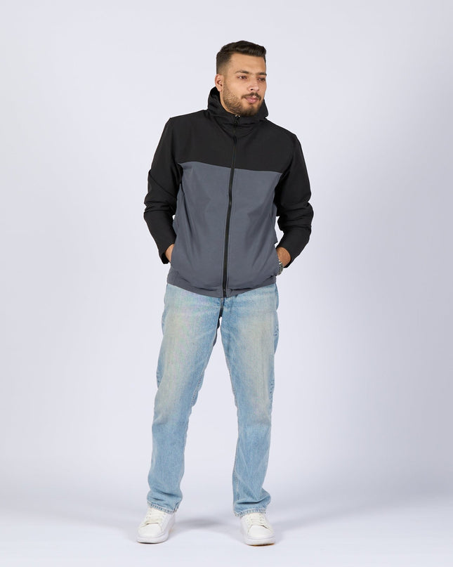 Charcoal - Black | Adult Hooded Winterproof Jacket - Jackets - Jobedu Jordan