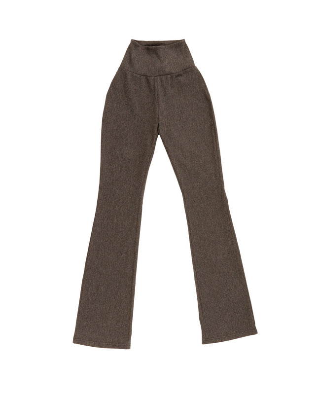 Charcoal Heather | Women Flare Leggings - Women Flare Leggings - Jobedu Jordan