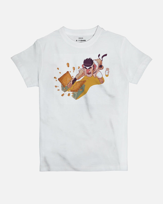 Cracker Karate | Kid's Basic Cut T-shirt - Graphic T-Shirt - Kids - Jobedu Jordan
