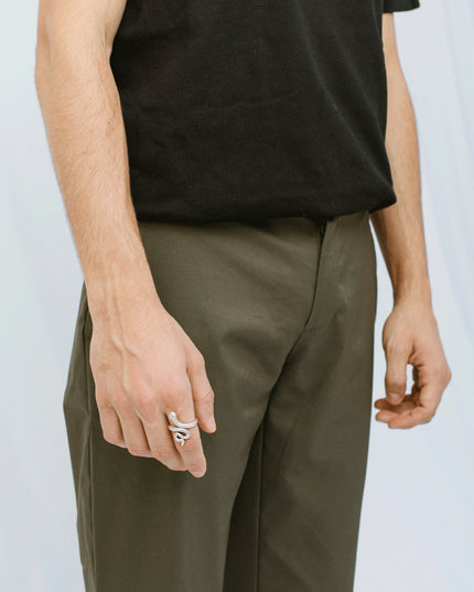 Crocodile Green | Twill Pants - Twill Pants - Jobedu Jordan
