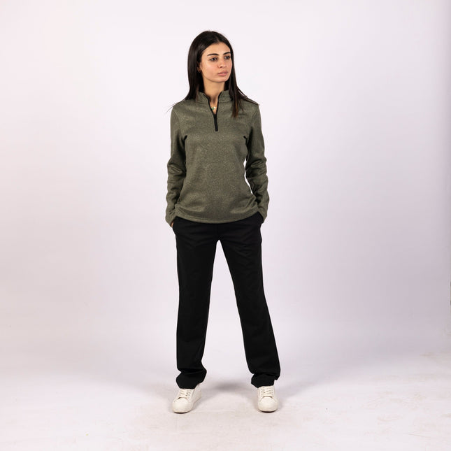 Crocodile | Women Quarter Zip Sweater - Women Quarter Zip Sweater - Jobedu Jordan