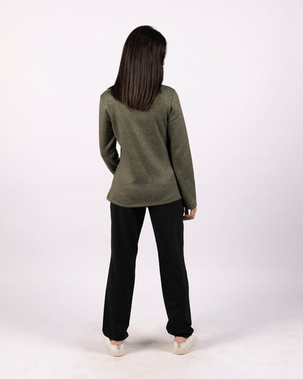 Crocodile | Women Quarter Zip Sweater - Women Quarter Zip Sweater - Jobedu Jordan