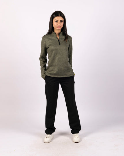 Crocodile | Women Quarter Zip Sweater - Women Quarter Zip Sweater - Jobedu Jordan
