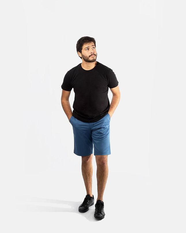 Deep Ocean Blue | Men's Twill Short - Twill Shorts - Jobedu Jordan