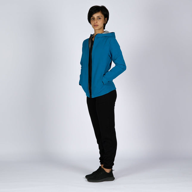 Deep Ocean Blue | Women Hooded Winterproof Jacket - Women's Jackets - Jobedu Jordan