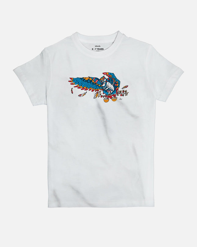 Flying Owl | Kid's Basic Cut T-shirt - Graphic T-Shirt - Kids - Jobedu Jordan