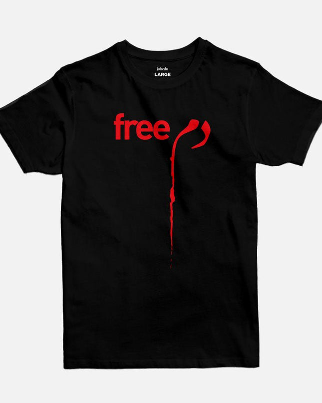 Freeدم | Basic Cut T-shirt - Graphic T-Shirt - Unisex - Jobedu Jordan