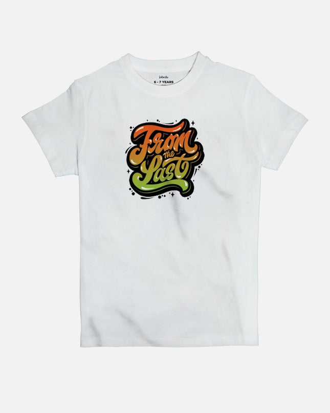 From The Last | Kid's Basic Cut T-shirt - Graphic T-Shirt - Kids - Jobedu Jordan