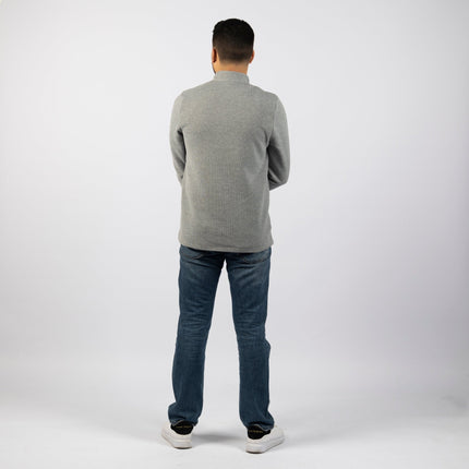 Gray | Adult Quarter Zip Sweater - Adult Quarter Zip Sweater - Jobedu Jordan